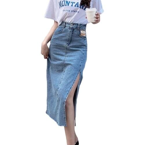 WSYORE Denim Skirts For Women