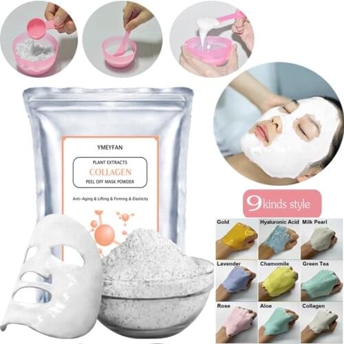 Moisturizing Crystal Soft Film Powder Spa Facial Mask Beauty Salon Hydrating Natural Jelly Peel Off Lavender Collage Soft Powder