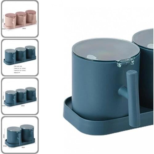 Large Capacity 1 Set High Quality Plastic Multifunctional Spice Container PP Pepper Jars Space Saving for Dinner Room