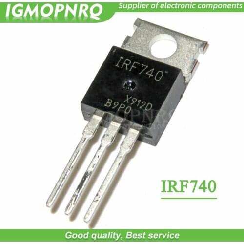 10pcs IRF740 IRF740PBF 400V 10 Amp MOSFET N-Chan TO-220 new original