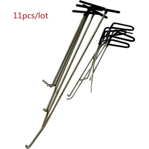 11pcs Hook Tools Push Rod Black Car Crowbar Paintless Dent Repair Kits Ding Hail Puller Set