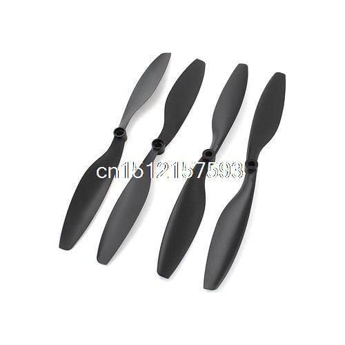 2 Pairs 1045 Black Carbon Fiber 2 Blades CW CCW Propeller for RC Multirotor