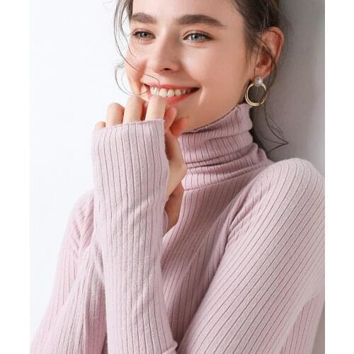 2020 GC Fashion Women Sweaters Autumn Winter Turtleneck Sweater Womens Casual Loose Pullover Jumper Pull Plus Size