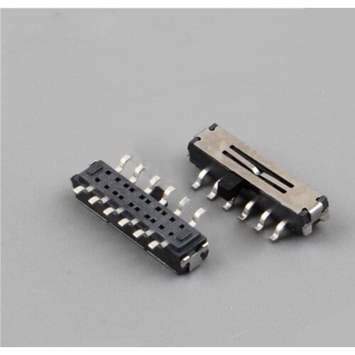 3pcs small dial switch 12 feet 2 positions horizontal dial switch 12 feet to move Mini foot MST-42D01
