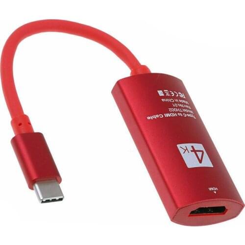 4K USB-C Type-C to HDMI-compatible HDTV Adapter Super Speed Transfer 100 Gbit HDMI-compatible Convertor Extension Cable