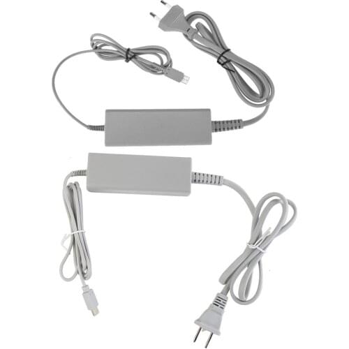 AC 100-240V Power Supply Adapter Charger Gamepad Charging Repair Replacement EU US Plug for Nintendo Wii U Gamepad Console