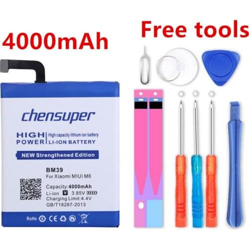Chensuper 4000mAh BM39 Battery for Xiaomi MIUI M6 Batteries