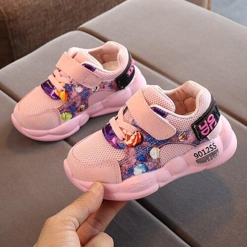 Baby Girls Shoes Kids Sport Sneakers Spring Summer Children Running Shoes For Boys 2019 Mesh Toddler Tennis Sneakers 1Age