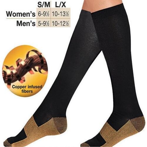 DHL 200pairs Stocking Relief Anti-Fatigue Compression Socks Anti-varicose Veins Unisex Magic Socks