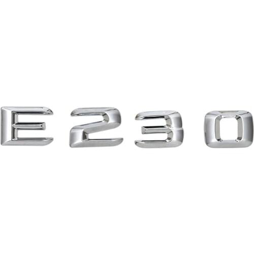 For E Class 170 W110 W114 W115 W123 W124 W210 W211 W212 E230 Car Trunk Lid Rear Emblem Badge Letter Decal