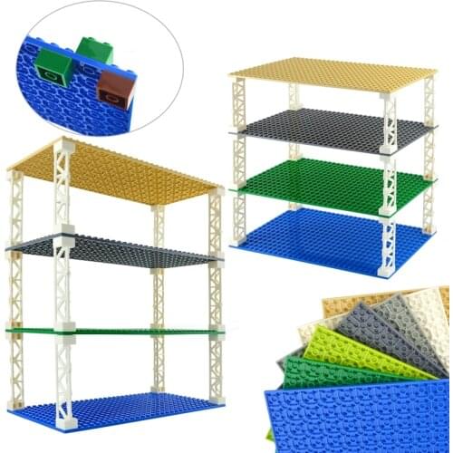 32*16 Dots Double-sided Base Plate Classic Small Bricks Baseplates Building Blocks Compatible all brands Construction Toys