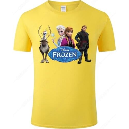 Hot Frozen T Shirt Men Women Cotton Short Sleeve T-shirts Fashion Tops Summer Cool Tee Brand Clothes J17