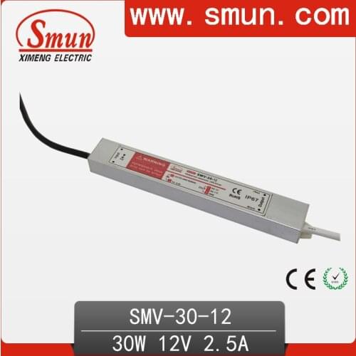 30W 12V 2.5A waterproof IP67 LED driver switching power supply for led strip light with CE ROHS 1 year warranty
