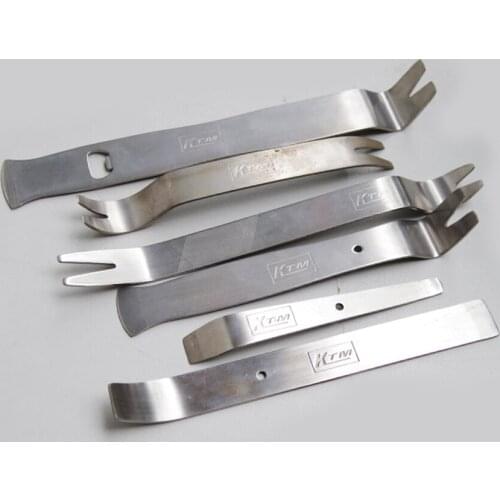 Strong Stainless Steel Car Trim Panel Removal Tool Car Panel Remover Kit 6Pcs For Car Audio Dash Removal MX-499N