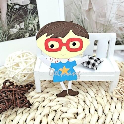 Deguang metal cutting die DIY scrapbook 3D album glasses boy decoration multi purpose creative mold 2020 NEW