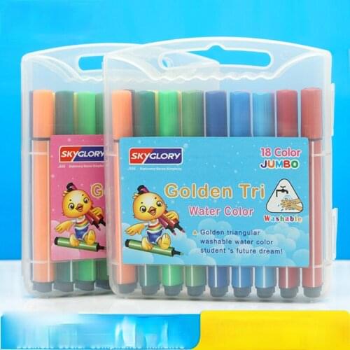 12/18/24/36/ Color Art Marker Pen Drawing Set Colored Children Painting Watercolor Pen Safe Water Washing Graffiti kids art set