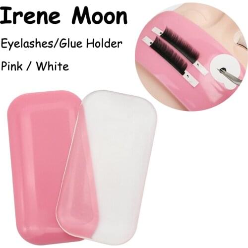 False Eyelashes Silicone Stand White & Pink Strip Lashes Silica Holder Individual Eyelash Extension Application Makeup Tools