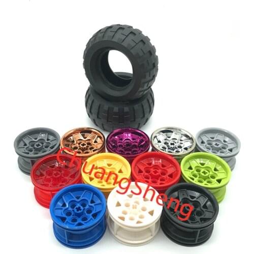 Science and technology automobile building block 81.6x38mm compatible assembly education toy MOC - 56908 + 45982 ev3 DIY