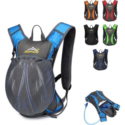 New Ultralight Waterproof Riding Bag Fashion Camping Backpack for Hiking Cycling Reflective Strip Helmet Net Pocket Rucksack