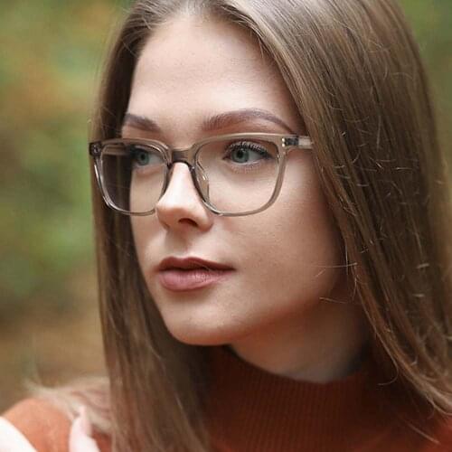 53104 Tr90 Men Women Anti Blue Light Glasses Frame Spring Leg Optical Fashion Computer Eyeglasses