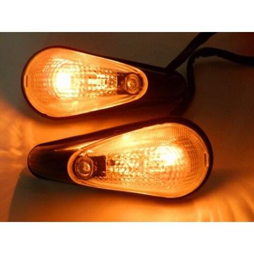 Turn Signals Black/Clear for 1998-2007 Kawasaki Ninja EX250 Ex 250 250R