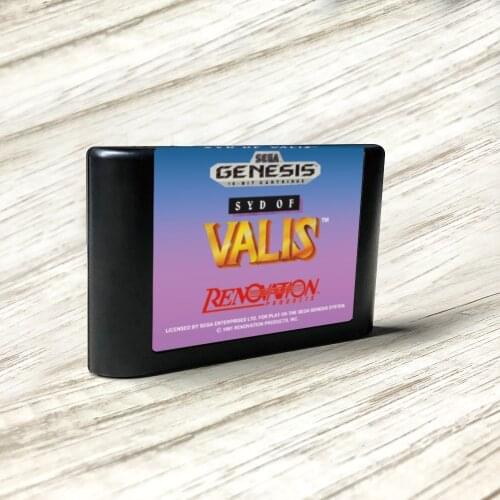 Syd of Valis - USA Label Flashkit MD Electroless Gold PCB Card for Sega Genesis Megadrive Video Game Console