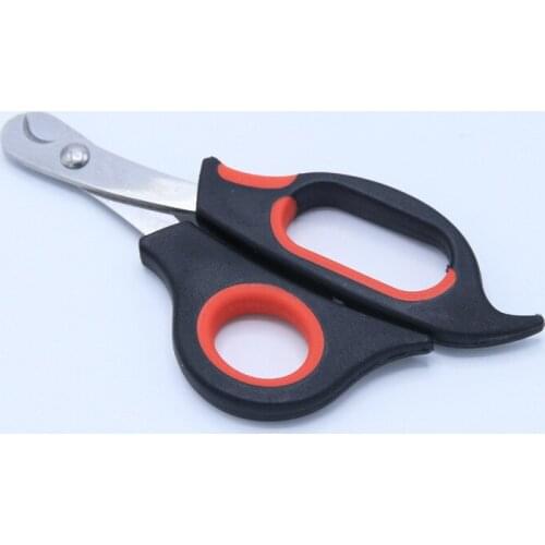 Pet supplies wholesale dog nail scissors stainless steel blade non-slip handle pet nail scissors nail clippers
