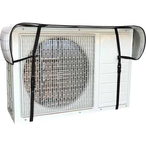 Air Conditioner Top Cover Outdoor Air Conditioning Waterproof Sun Shade Protection Protector 125 x 35cm