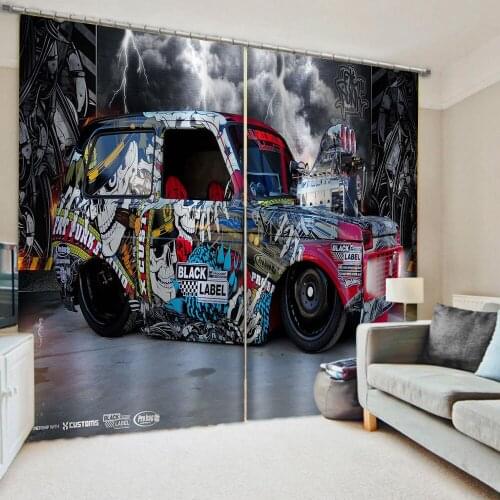 New custom childrens room cute cartoon boy girl bedroom cartoon curtains 3D Window Curtains For Living Room Bedroom