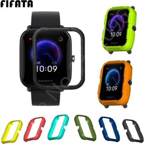 FIFATA PC Protective Cover For Huami Amazfit Bip U Watch Case Hard Plastic Protector Frame Shell For Xiaomi Amazfit Bip Bumper