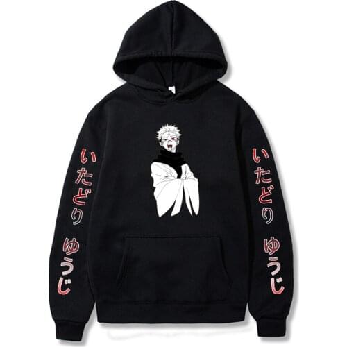 Jujutsu Kaisen Hoodies Gothic Harajuku Streetwear Print Hoodies Women Autumn Long Sleeve Hoodies