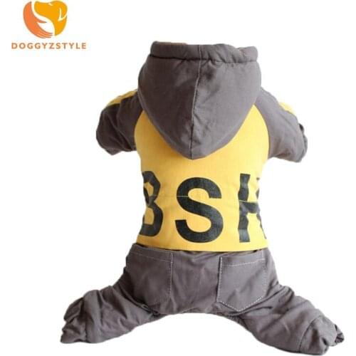 Winter Dog Clothes Soft Fleece Dog Jumpsuit Warm Pet Coat Jacket For Small Medium Dogs Puppy Hoodie Clothing For Yorkie XS-XXL