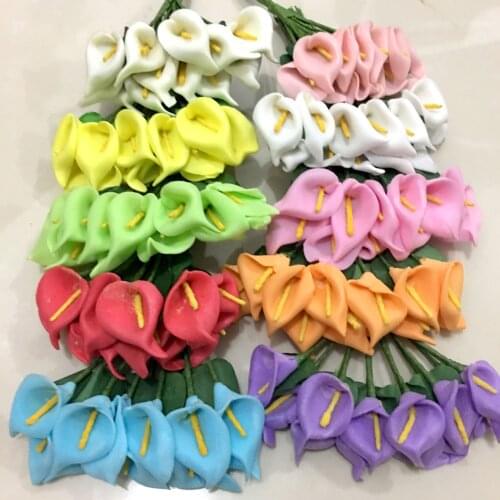 12/36/72/144pcs Simulation Leaf Accessories Mini Plant Simulation Flower Calla Lily PE Small Lily Creative Accessory Flower