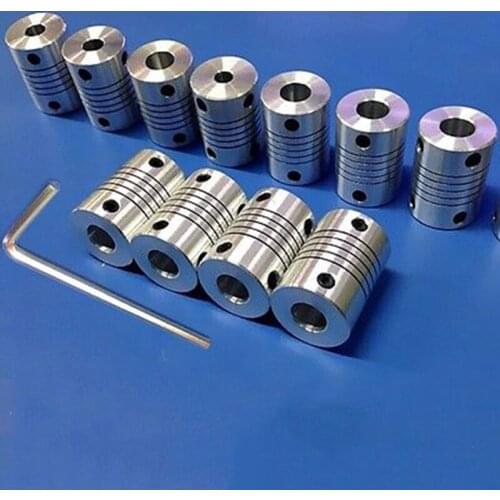 5*5mm D18 L25 Coupler Flexible Shaft Coupling Encode Connector CNC Stepper Motor