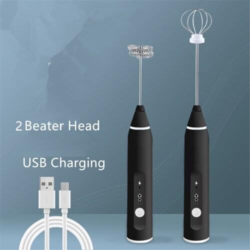 Auto Egg Beater Stainless Steel Egg Frother Coffee Milk Drink Whisk Manual Hand Mixer USB Cream Stirrer Kitchen Acces Egg Tools