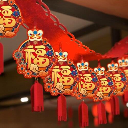 Decoration supplies for opening shop interior scene layout of pull flower pendant shopping mall