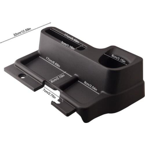 Goldfire Car Front Center Console Storage Box Tray Case Cup Holder Insert Fits For Toyota Land Cruiser LC70 LC71 LC76