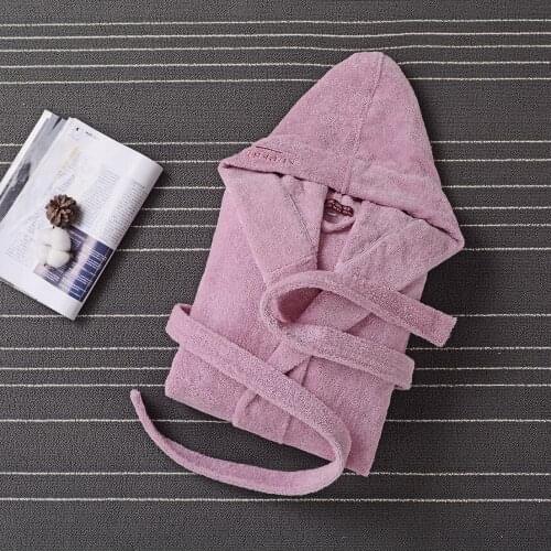 New Winter Women Bathrobe 100% Cotton Thick Warm Mens Robe Hotel Home Hooded Towel Fleece String Bath Robes Women Dressing Gown