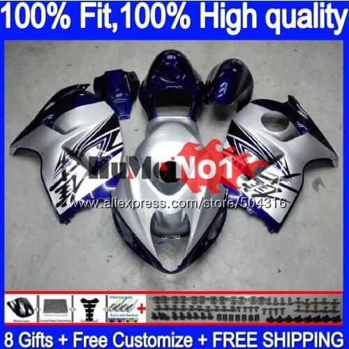 Injection For SUZUKI Hayabusa GSXR 1300 2008 2009 10 11 12 29MC.232 Silvery blue GSXR-1300 GSXR1300 08 09 2010 2011 2012 Fairing