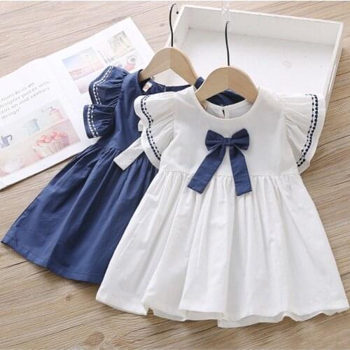 Girls summer dress 2021 new childrens clothing Korean lady style skirt middle and small children princess dress costume