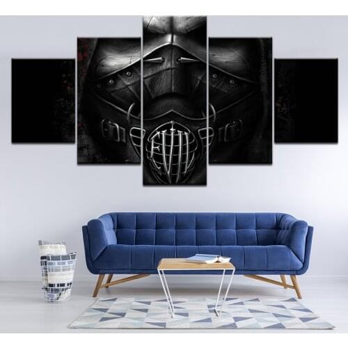 5 Pcs/Set Framed Modular HD Printed Evil Warrior Movie Picture Wall Art Canvas Print Room Decor Poster Canvas Painting Artwork