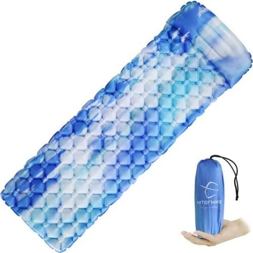 TPU Inflatable Mat Fast Inflatable Airbag Camping Pad Inflatable Mattress With Pillow Life Mat Comfortable Reliable