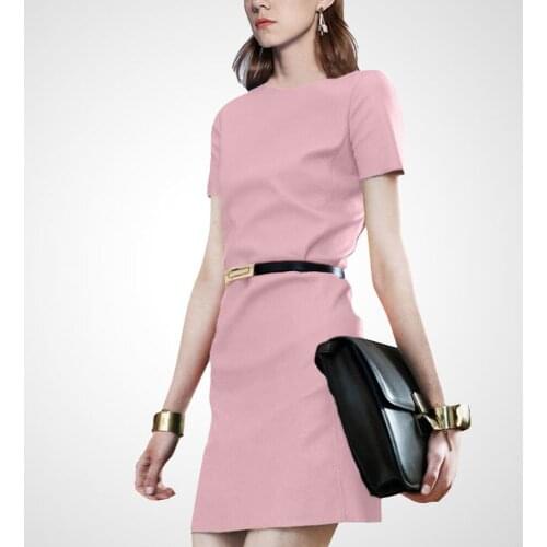 Office Lady A-line Short Sleeves Dress Skrit Dresses for Wedding Party Dress Woman Summer 2021 Casual Womens Dresses Hit