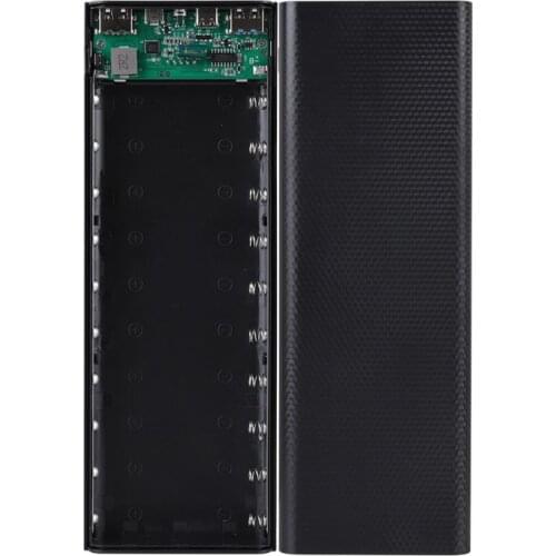 QC3.0/5V Dual USB 10*18650 Power Bank Case With Digital Display Screen Mobile Phone Charger battery Holder Charging Box