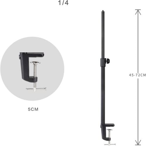 17.7-28.3 inchAdjustable Universal Table Desk Clamp Mount for Camera Camcorder DSLR