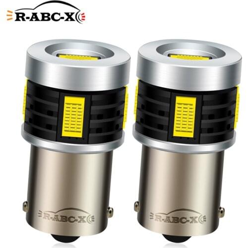 RUIANDSION 2Pcs BA15S 1156 P21W 1157 BAY15D P21/5W BA15D 1142 BAU15S PY21W BAZ15D P21/4W Turn Signal 10V-30V 12V 24V 6000K 2700K