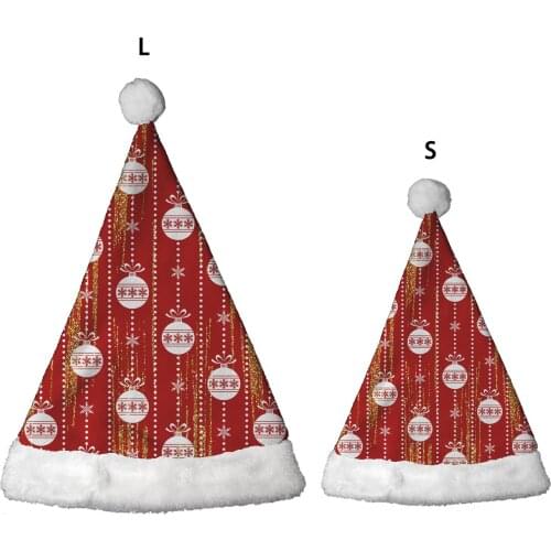 Santa Hat Loving Parent-child Christmas Hats Set Xmas Gift Chrisrmas Caps for Kids Adults New Year Costumes Christmas Decoration