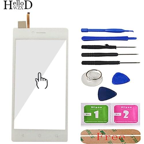 Touch Screen Glass Panel For Senseit A109 Front Touch Screen Glass Digitizer Panel Lens Sensor 5.0'' Mobile Phone Tools Adhesive