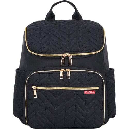 Mummy Bag Embroidery Thread Multi-function Large-capacity Mother Bag Dry And Wet Separation Baby Backpack For Travel Diaper