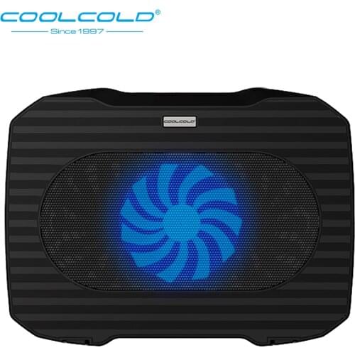 COOLCOLD Single Fan Ultra-thin Notebook Cooling Pad 5V Laptop Fan Cooler Notebook Radiator Fan For 11'' 12'' 14'' Laptop